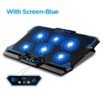 COOLCOLD 17inch Gaming Laptop Cooler Six Fan Led Screen Two USB Port 2600RPM Laptop Cooling Pad Notebook Stand For Laptop - Image 7