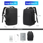 BANGE Travel Backpack Men Business Backpack School Expandable USB Bag Large Capacity 17.3 Laptop Waterproof Fashion Backpack - Image 3