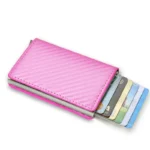 Rfid Aluminum Men Wallet Card Holders Purse Carbon Fiber Men Business Slim Thin Smart Wallet Credit Cardholder Case Note Holder - Image 16