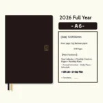Kinbor Notebook 2026 Planner A5 A6 Full Year Agenda Schedule Daily Timeline Weekly Plan Efficiency Notebooks for School Office - Image 14