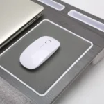 Multi Purpose Laptop Desk Leg Table Design of Double Groove Anti Slip Bar Embedded Mouse Pad Use with Sofa Bedroom Portable - Image 4
