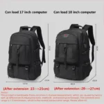 50L 80L Large Travel Backpack Men Separate Shoe Compartment Business Bag Outdoor Sports Waterproof Man Black Storage Backpacks - Image 6