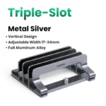 UGREEN Vertical Laptop Stand For MacBook Pro Aluminum Portable Notebook Stand Laptop Support MacBook Air Pro Tablet Phone Stand - Image 9