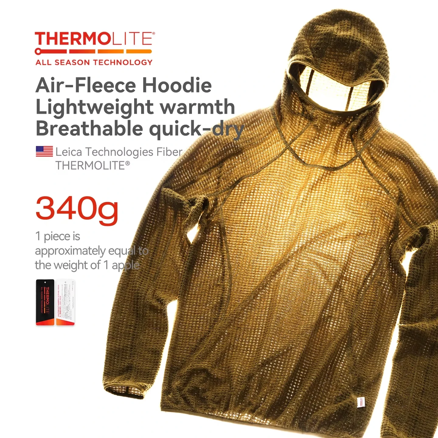 S425eac33c4504426bb8d43d6f72fbb80i.webp Thermolite® Hooded Sweatshirt: 2025 Winter Lightweight & Warm Hoodie Unisex Solid Color Thickened Hoodie for Autumn and Winter - Image 1