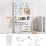 Pegboard combination desktop storage kit, vertical and clip-type pegboard display panels, suitable for home office storage. - Image 18