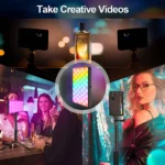 LED RGB Camera Light Full Color Output Video Light Kit Dimmable 2500K-9000K Bi-Color Panel Light CRI 95+ Rechargeable 3300mAh - Image 6