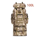 80L/100L  Mountaineering Bag Climb Bag Tactical Backpacks Large Backpack Outdoors Hiking Camping Travel Bags - Image 15