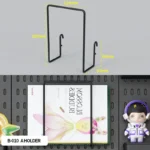 Pegboard combination desktop storage kit, vertical and clip-type pegboard display panels, suitable for home office storage. - Image 29