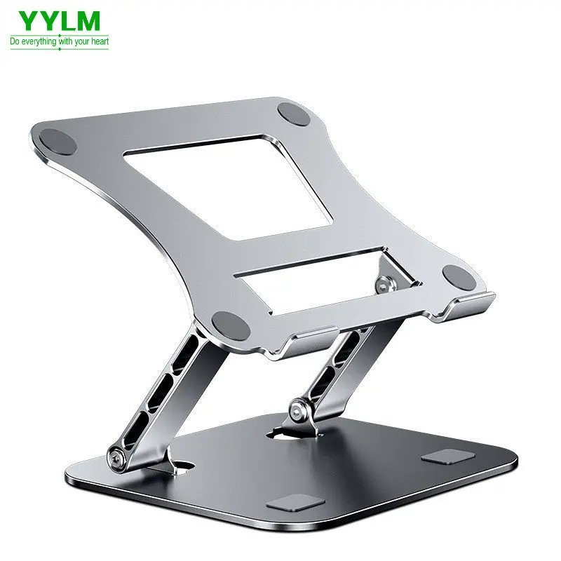 S78c297a9b9e040dbb70188142ead455bq.webp Phone Tablet Stand Adjustable Aluminum Alloy laptop Tablet up to 17 "Laptop Portable Folding stand Cooling stand support - Image 1