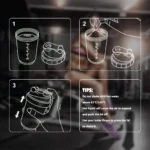3 Layers Shaker Protein Bottle Powder Shake Cup Water Bottle Plastic Mixing Cup Body Building Exercise Bottle - Image 5