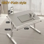 Adjustable Laptop Bed Tray Table Portable Standing Desk with Storage Drawer Foldable Lap Tablet for Sofa Comfortable Viewing - Image 9