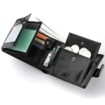 Men's Wallet Large Capacity Multi-Function Short Wallet Multi-slot Zipper Coin ID Credit Card Holder Men's Wallet - Image 6