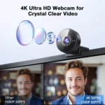 Webcam 4K Web Camera 1080P 60fps with Microphone Mini USB Camera for Computer/ Desktop / Laptop EMEET Webcam - Image 2
