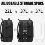BANGE Travel Backpack Men Business Backpack School Expandable USB Bag Large Capacity 17.3 Laptop Waterproof Fashion Backpack - Image 2