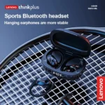 Lenovo LP75 Sports Wireless Earphones with Mics,Button Control, LED Power Display,Hifi Stereo Sound Bluetooth 5.3 TWS Headphones - Image 2