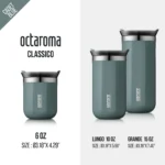 WACACO Octaroma Vacuum Insulated Coffee Mug, Double-wall Stainless Steel Travel Tumbler, 6/10/15 fl oz, thermo, Valentines Gift