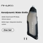 AhyKa Aerodynamic Water Bottle Set 600ml Big Capacity Food Grade PP5 Bottle With Ultralight Carbon Bottle Cage Bike Accessories - Image 8