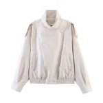 HH Autumn Faux Leather Jacket For Women Casual Solid Long Sleeve Zipper Pu Leather Coats New Fashion Female Streetwear - Image 14