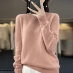 New cashmere sweater women's sweater in autumn and winter 100% merino wool fashion O-neck autumn warm pullover top - Image 8
