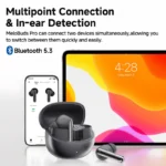 QCY MeloBuds Pro ANC Bluetooth 5.3 Earphones Wireless 46dB Hybrid ANC Hi-Res LDAC Earbuds 6 Mic Headphones 34H in-Ear Detection - Image 5