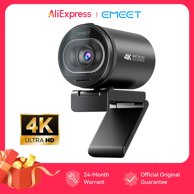Sb6278cda21d64c7cab126856e3839ca59.webp Webcam 4K Streaming Web Camera 1080P 60FPS USB Camera EMEET S600 Autofocus Living Stream Camera With Mics for Tiktok/YouTube - Image 1