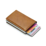 Rfid Aluminum Men Wallet Card Holders Purse Carbon Fiber Men Business Slim Thin Smart Wallet Credit Cardholder Case Note Holder - Image 3