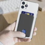 Bank Credit Card Holder Phone Sticker Adhesive Soft Silicone Slim Thin Mini Wallet Mobile Phone Cardholder Compatible for Iphone - Image 5
