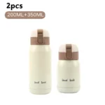 200/350ml Cute Mini Thermos Cup Stainless Steel Thermal Coffee Mug Portable Vacuum Flask Insulated Water Bottle with Button Lid - Image 7