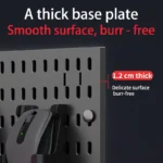 Pegboard combination desktop storage kit, vertical and clip-type pegboard display panels, suitable for home office storage. - Image 5