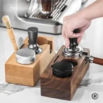 Coffee Tamper Station Stand Wooden Non-slip Espresso Holder Coffee brush Filter Storage Stand Barista Accessories - Image 3