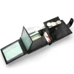 Men's Wallet Large Capacity Multi-Function Short Wallet Multi-slot Zipper Coin ID Credit Card Holder Men's Wallet - Image 3