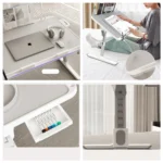 Adjustable Laptop Bed Tray Table Portable Standing Desk with Storage Drawer Foldable Lap Tablet for Sofa Comfortable Viewing - Image 6