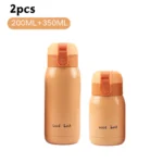 200/350ml Cute Mini Thermos Cup Stainless Steel Thermal Coffee Mug Portable Vacuum Flask Insulated Water Bottle with Button Lid - Image 24