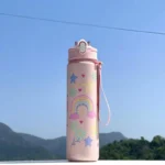 750ml Dinosaur Water Bottle For Kids Water Sippy Cup With Silicone Straw Leakproof Plastic Water Bottles Summer Kids Water Cup - Image 8