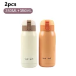 200/350ml Cute Mini Thermos Cup Stainless Steel Thermal Coffee Mug Portable Vacuum Flask Insulated Water Bottle with Button Lid - Image 21