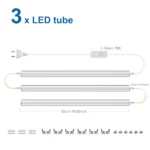 1-6PCS 220V EU Power Plug Under Cabinet Light T5 LED Tube Lamp 50cm Home Lighting Fluorescent Lamp With Push Button Switch - Image 10