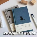 Cute Cat A6 2026 Week Planner Notebook Daily Weekly Plan Journal Personal Diary Calendar Time Management Goals Setting Schedule - Image 6