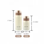 200/350ml Cute Mini Thermos Cup Stainless Steel Thermal Coffee Mug Portable Vacuum Flask Insulated Water Bottle with Button Lid - Image 6
