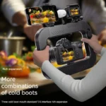 Three-color dimming, ring rabbit cage fill light selfie live broadcast photography light with Bluetooth selfie reverse charging - Image 4