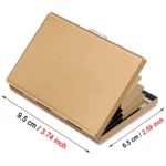 Anti-Scan RFID Blocking Card Holder - Aluminum Metal Wallet for 6 ID/Bank Cards Business Credit Card Case with Secure Protection - Image 6