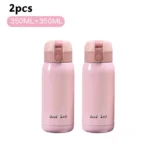 200/350ml Cute Mini Thermos Cup Stainless Steel Thermal Coffee Mug Portable Vacuum Flask Insulated Water Bottle with Button Lid - Image 26